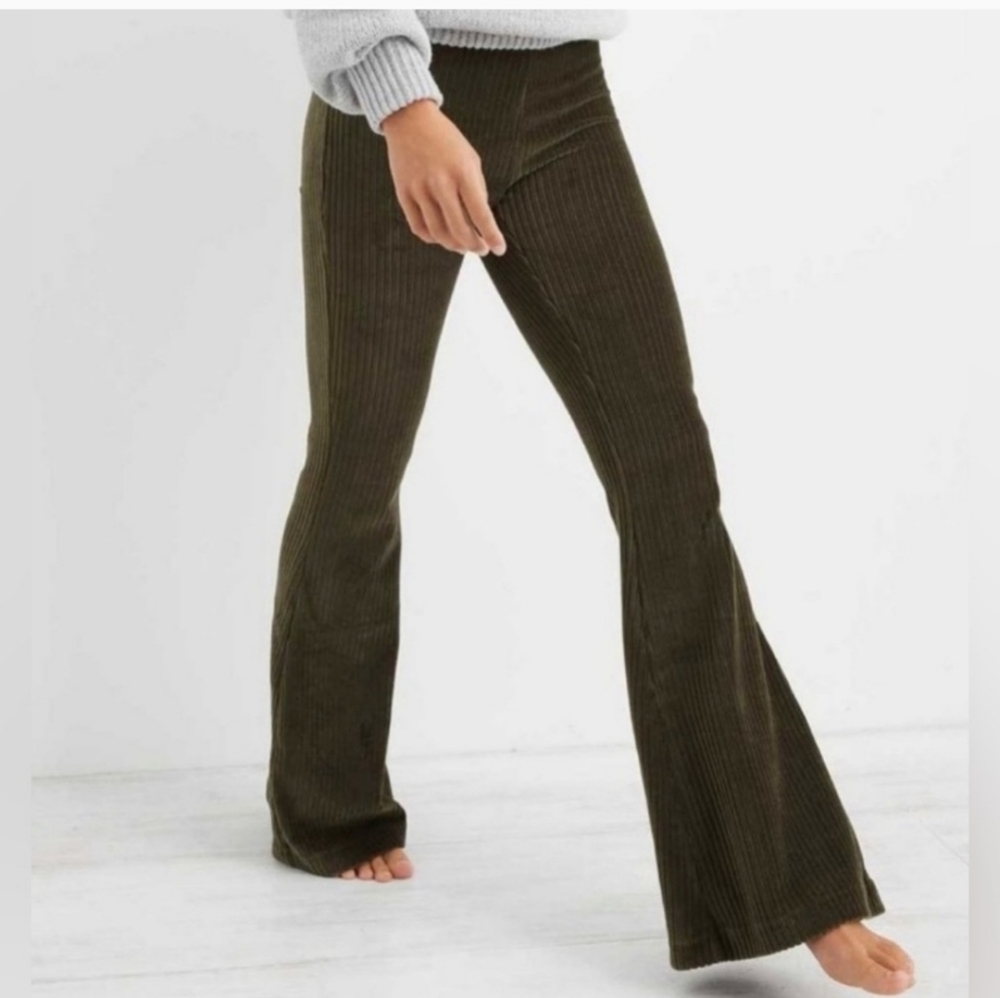 Aerie Velvet Flare Pants
